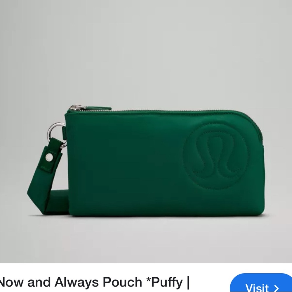 lululemon athletica now and always puffy pouch